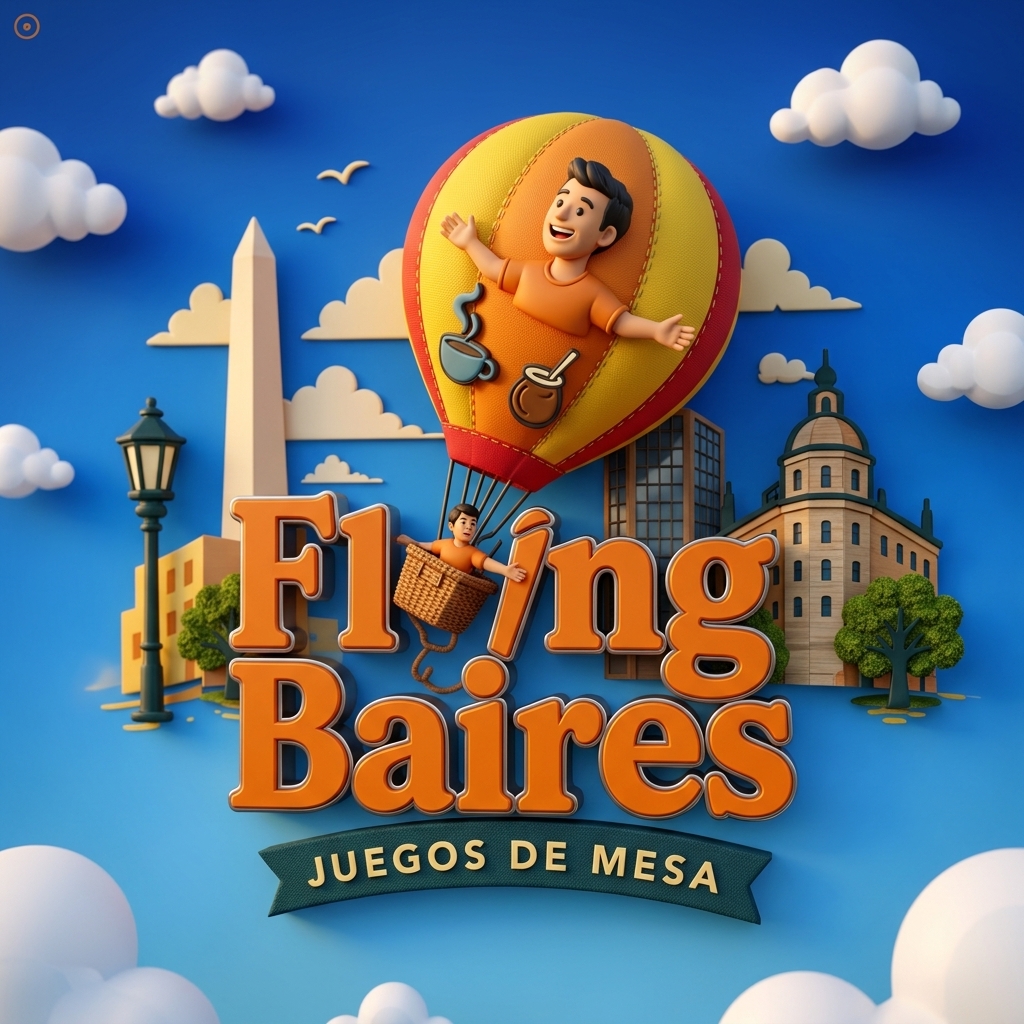 Premium 3D Render of Flying Baires Logo